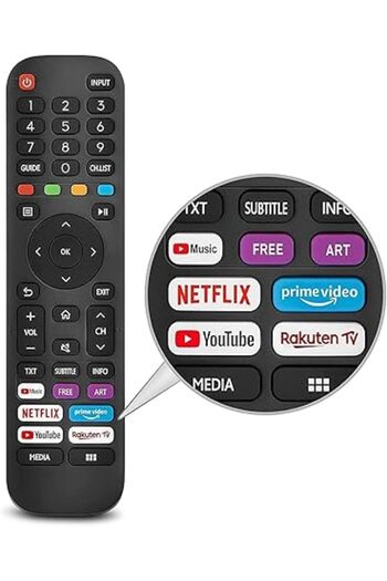 The Bros Universal Remote for Hisense VIDAA Smart TV – Compatible with EN2 Series & 4K UHD Models