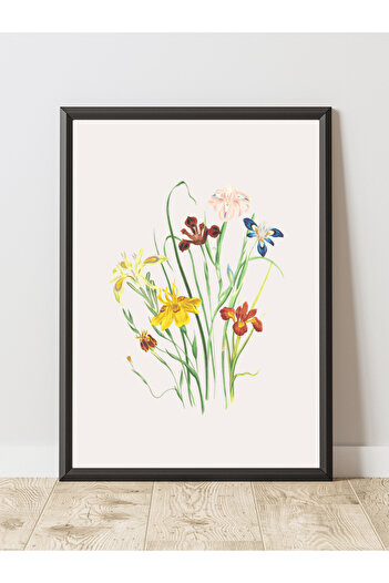 JESSE STORY Flower Bouquet Design Decorative Frameless Wall Painting (Poster)