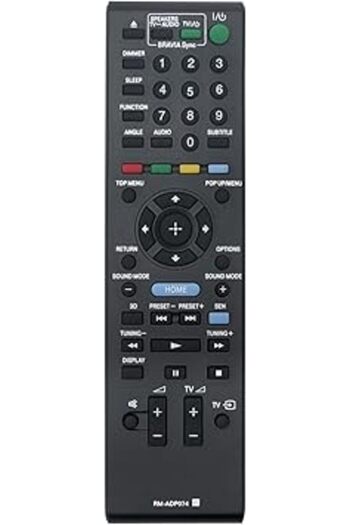 The Bros RM-ADP074 Replacement Remote for Sony BDV-N990W N890W N790W E490 E690 E290 E190 Systems