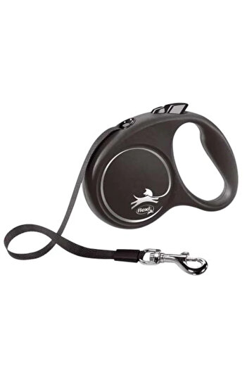 Flexi Lesa caini, Flexi, pana la 25 kg, marime M, 5 metri, argintie