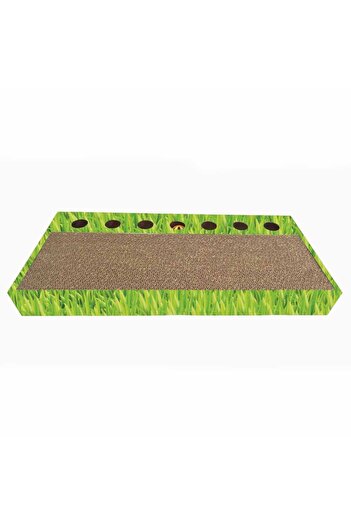 Agility Cardboard cat scratcher Scratch&Play, 48.26x22.22x5.08 cm, Green