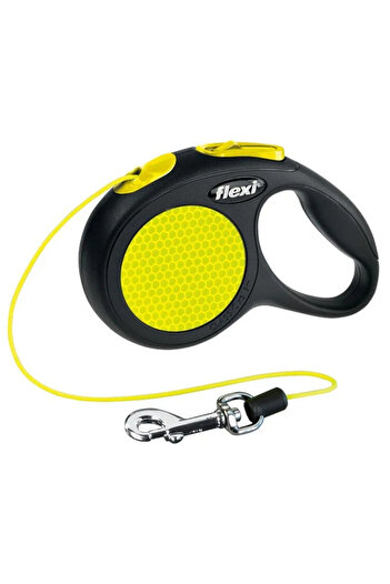 Flexi Lesa New Classic Neon, Cu Snur, marimea XS, 8kg/3m, galben