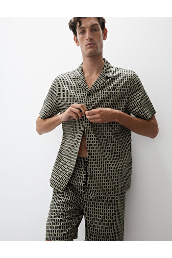 Marks & Spencer Pamuklu Desenli Pijama Üstü