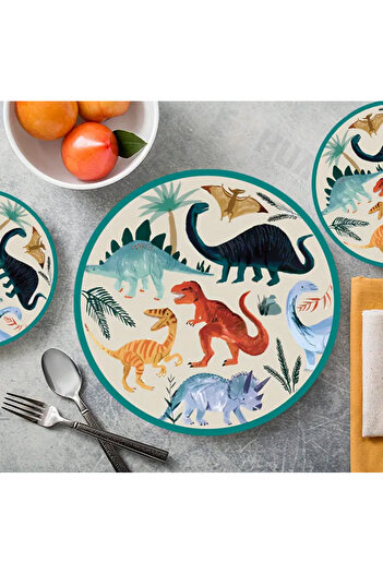 LWP Shop Dinozor Kağıt Tabak Seti 10’lu