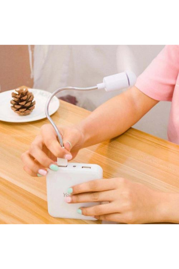 Generic Esnek Mini USB Vantilatör Serinletici Fan - Laptop ve Powerbank Uyumlu Taşınabilir Sessiz Soğutucu