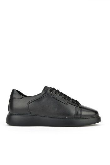 Ziya , Men's Genuine Leather Sneaker 151423Z512 Black