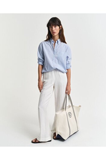 Gant Relaxed Fit Linen Blend Pull-On Pants