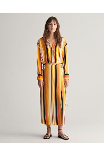 Gant Striped Wrap Skirt