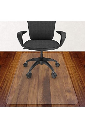 PROCART Floor protection mat, 100x140 cm, transparent matt PVC, 0.5 mm