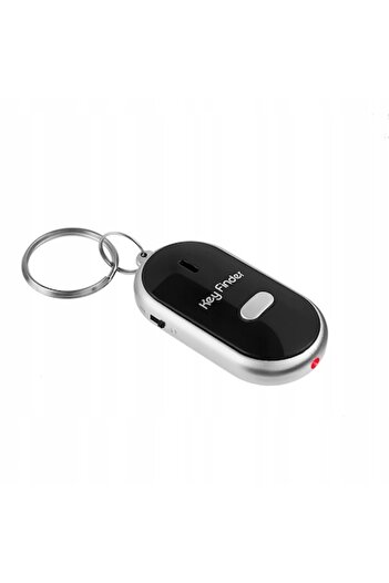 OEM Key Finder Keychain with LED, 5.7x3x1.5 cm, Black