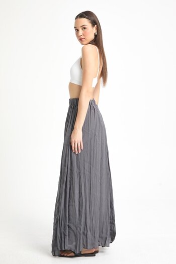 minaaise Anthracite Baie Modal Skirt with Crystals 29290