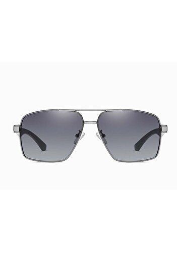 SKYDDAR INNOVATION Men's Sunglasses, Aviator, Polarized, Skyddar LM001, Black;Grey