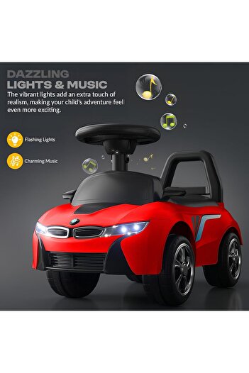 rexa Ride-On Push Car for Kids – Toddler Car with Horn, Storage & High Backrest