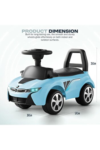 rexa Ride-On Push Car for Kids – Toddler Car with Horn, Storage & High Backrest