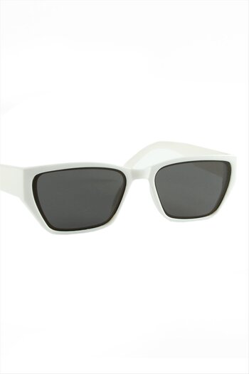 ZERO LAND Hn-Shop Cornered Frame Sunglasses-White