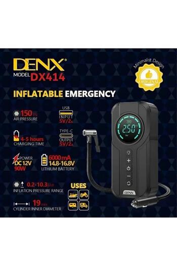 GENERAL DENX - 90W Car Tire Inflator