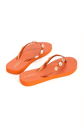 OZYO Havana Cinnamon Sea Shell Flip Flops