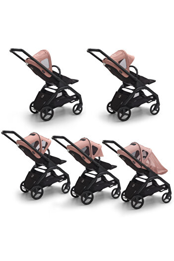 Bugaboo Dragonfly Morning Pink insect net extension hood