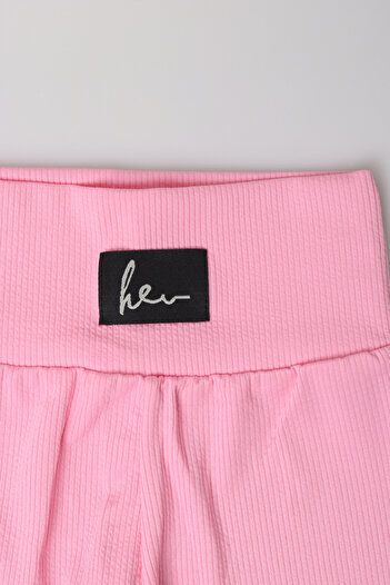 e-çocuk Basic Girl's Ribbed Leggings - 8001Sb