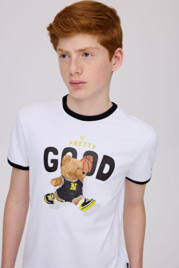 Nebbati Boy White Tshirt