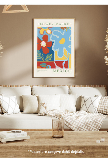One Little Happiness Table Aesthetic Wall Painting, Frameless Painting