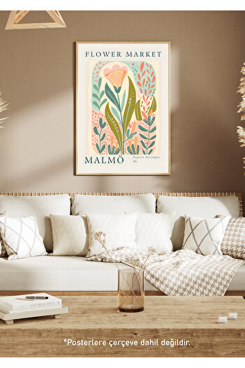 One Little Happiness Table Aesthetic Wall Painting, Frameless Painting