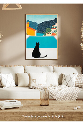 One Little Happiness Table Aesthetic Wall Painting, Frameless Painting