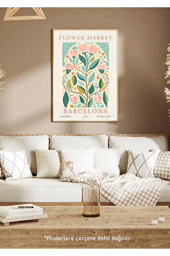 One Little Happiness Table Aesthetic Wall Painting, Frameless Painting