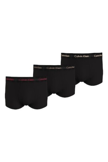 Calvin Klein , Set of low-rise boxers - 3 pairs, Red, Black, Beige, S