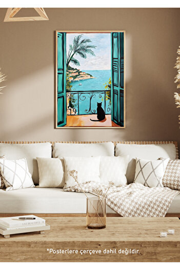 One Little Happiness Table Aesthetic Wall Painting, Frameless Painting