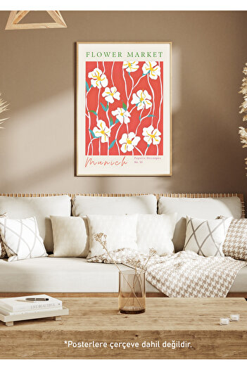 One Little Happiness Table Aesthetic Wall Painting, Frameless Painting