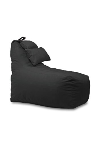 Pufrelax Fotoliu puf, Miraggio, perna inclusa, material impermeabil, Gri inchis