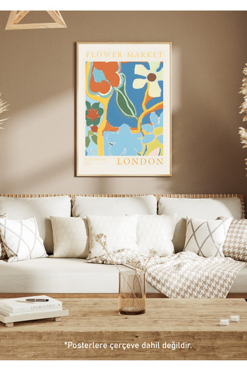 One Little Happiness Table Aesthetic Wall Painting, Frameless Painting