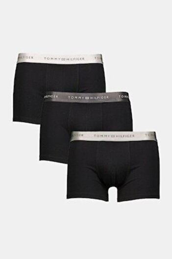 Tommy Hilfiger , Set de boxeri cu banda logo in talie - 3 perechi, Negru, XL