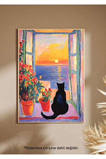 One Little Happiness Table Aesthetic Wall Painting, Frameless Painting