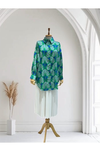 BUTİK SEPETİN    Patterned Satin Shirt