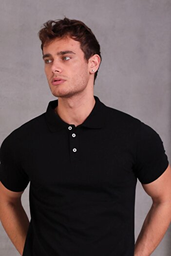 Aymood Men's Slim Fit Cotton Soft Texture Breathable Fabric Collar T-Shirt