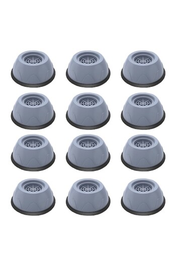 AMRINUGL Set 12 Anti-Vibration Pads for Washing Machines, AMRINUGL, Light Blue, 10x10x4cm