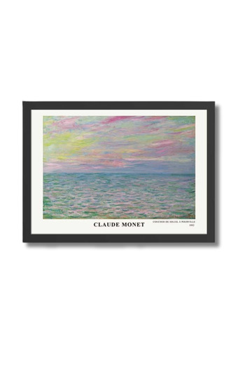 Tablo Center Claude Monet | Çerçeveli MDF Sanat Tablosu | Modern Ev Ofis Dekorasyonu |