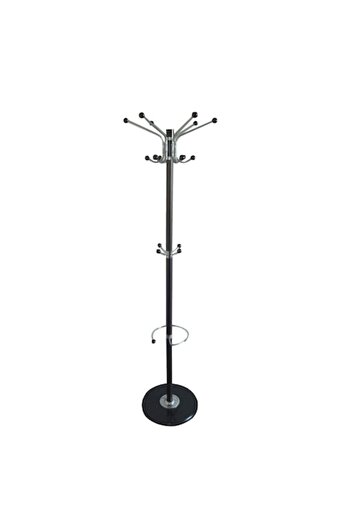 GRÜNBERG Metal stand with marble base, 178 cm