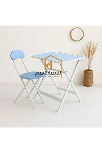 Al Saada Home School Desk with Chair - Blue
