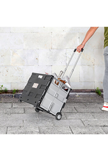 Generic Folding Cart Black And Grey