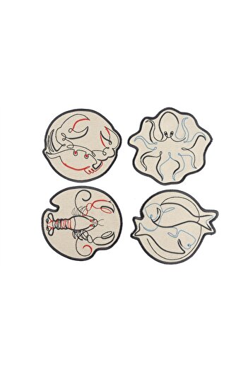 Mikasa Moor Poseidon 4-Piece Coasters