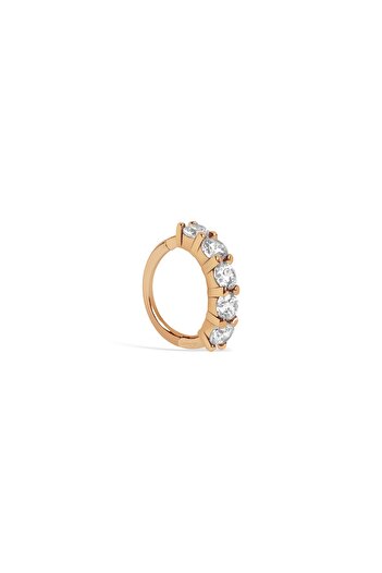 Diamond Line-Gülaylar 14 Ayar Rose Altın Halka Piercing