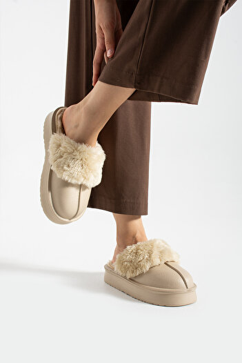 Friend & Trend Removable Inner Lining Fur High Sole Eva Winter Women's Slippers Ftpop25