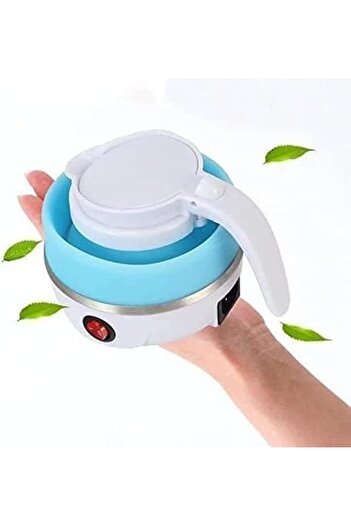 Twinkle Mart Travel Foldable Silicon Water Heater Jug Collapsible Mini Portable Electric Kettle (Random Colo