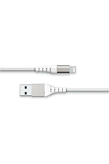 Force Power Lite USB A to C Reinforced Cable 2m White