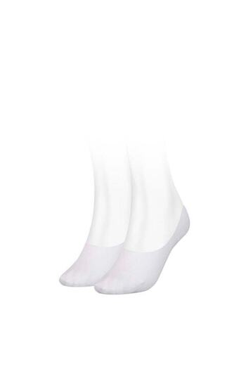 Tommy Hilfiger , Șosete unisex foarte scurte, 2 perechi, alb-ivoriu, mărimea 35-38