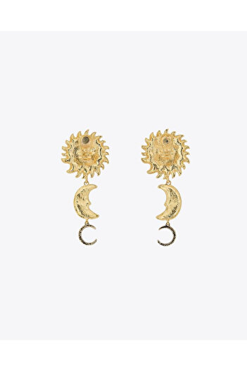 MİRSTAR Filling Earrings, Brass, Tarnish-Free Design Earrings