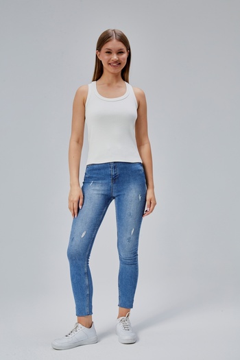 Jinx Wear Fashion Women's Ribbed Look Halter Strap Basic Camisole Undershirt